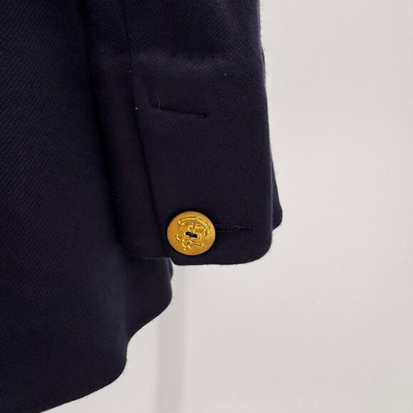 Cabi Nautical‎ Blazer Womens 8 Navy Double Breasted Grand Slam Stretch Old Money - Picture 6 of 7